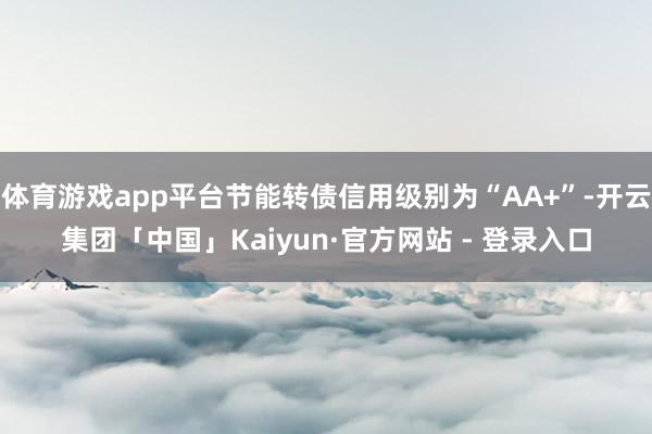 体育游戏app平台节能转债信用级别为“AA+”-开云集团「中国」Kaiyun·官方网站 - 登录入口