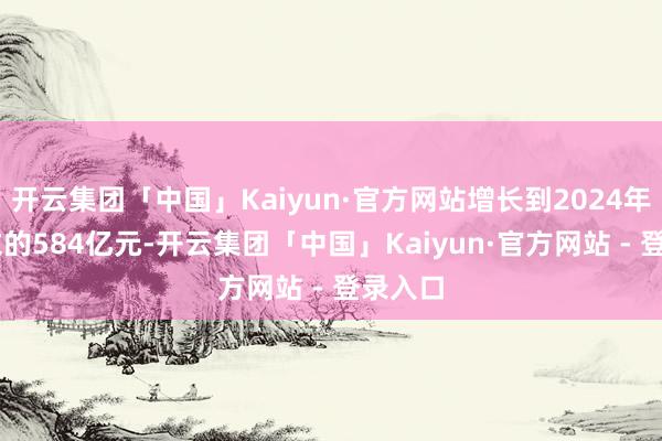 开云集团「中国」Kaiyun·官方网站增长到2024年11月末的584亿元-开云集团「中国」Kaiyun·官方网站 - 登录入口
