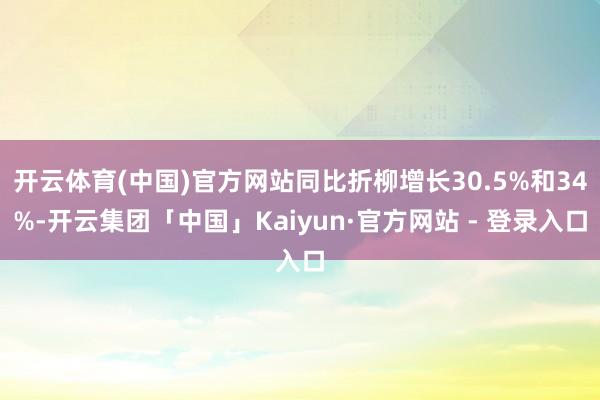 开云体育(中国)官方网站同比折柳增长30.5%和34%-开云集团「中国」Kaiyun·官方网站 - 登录入口
