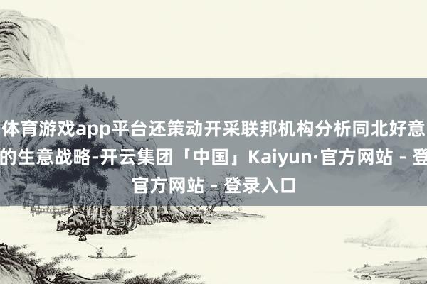 体育游戏app平台还策动开采联邦机构分析同北好意思友邦的生意战略-开云集团「中国」Kaiyun·官方网站 - 登录入口