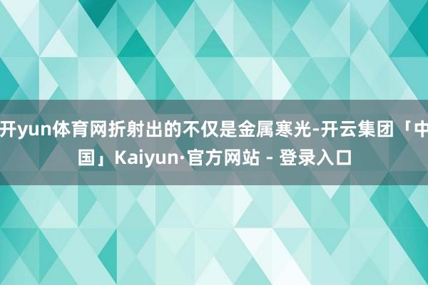 开yun体育网折射出的不仅是金属寒光-开云集团「中国」Kaiyun·官方网站 - 登录入口