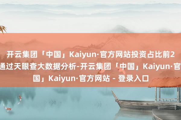 开云集团「中国」Kaiyun·官方网站投资占比前20的形势见下表：通过天眼查大数据分析-开云集团「中国」Kaiyun·官方网站 - 登录入口